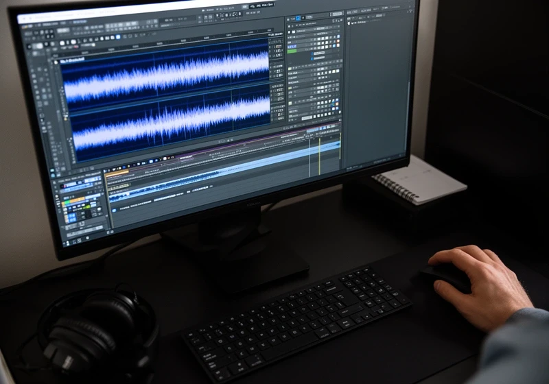 Audiomontage am Computer mit DAW-Software